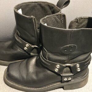 Steel Toed Motorcycle Boots Mens 8/Women's 8 1/2
